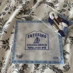 Cousins Beach Summer I Turned Pretty Needlepoint Canvas and Thread